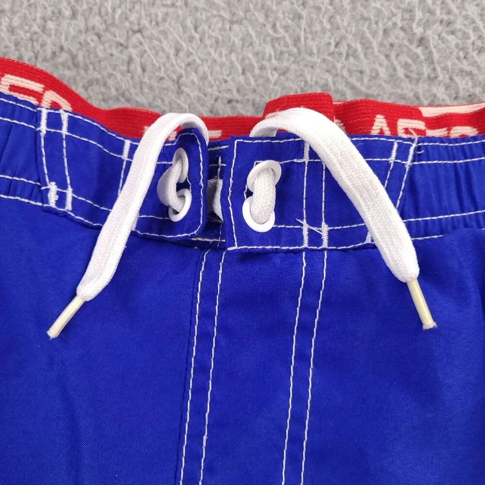 US Polo Assn Board Swim Shorts Boys Large 14/16 Blue USPA3 Champions Lined‎